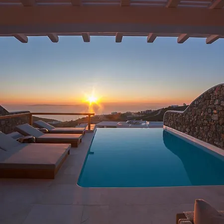 Apollo-private Pool-amazing View Villa Mykonos Town